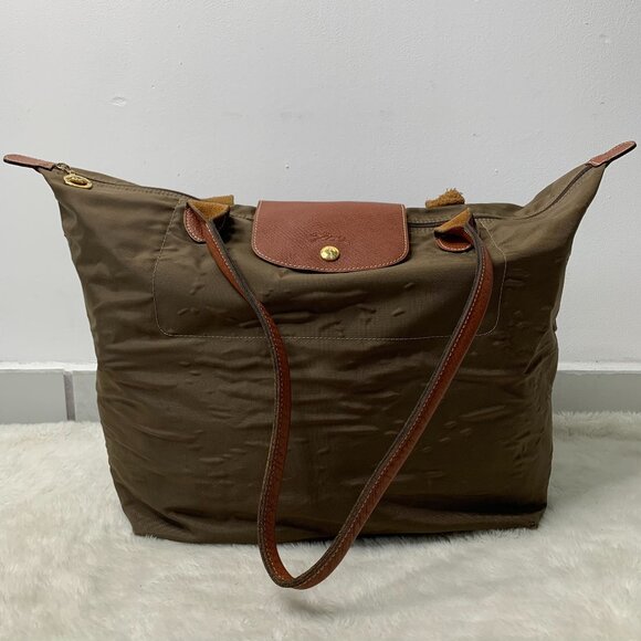 Longchamp Handbags - Longchamp Le Pliage Shopping Modele Depose Tote Bag Tan Brown